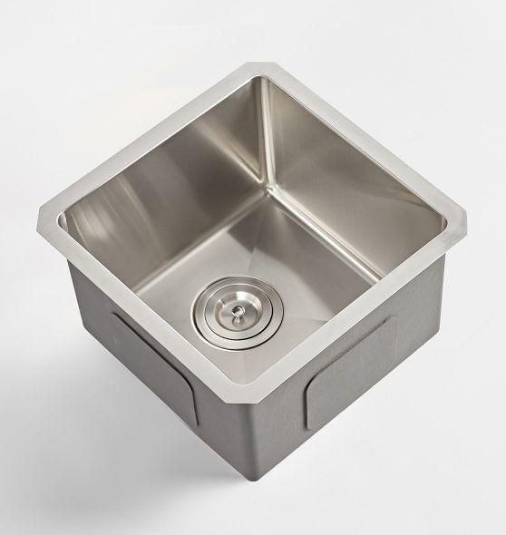 Holt Square Stainless Kitchen Prep Sink | Rejuvenation