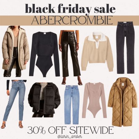 30% off sitewide at Abercrombie 

Black Friday / cyber deals / Abercrombie / winter jacket / gifts for her / holiday outfit / holiday gift guide / denim / bodysuit / leather pants



#LTKstyletip #LTKsalealert #LTKCyberweek