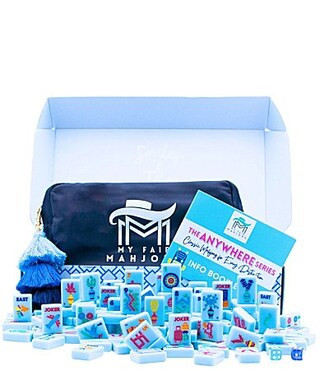 My Fair Mahjong The Anywhere Series Classic Mahjong Tile Set - Blue | Dillard's