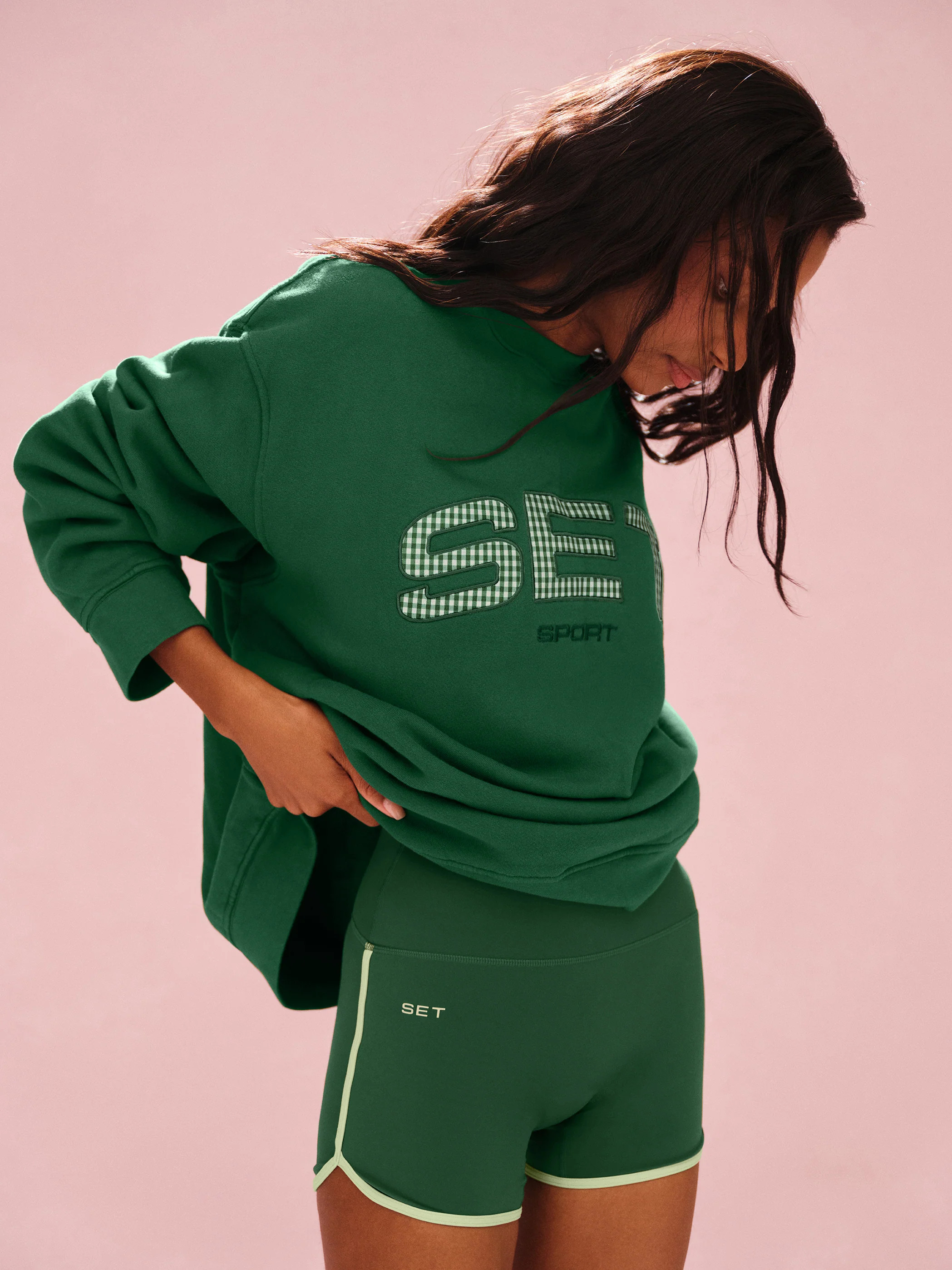 MIDWEIGHT SWEATS STAPLE SET CREWNECK - LAWN | SET Active
