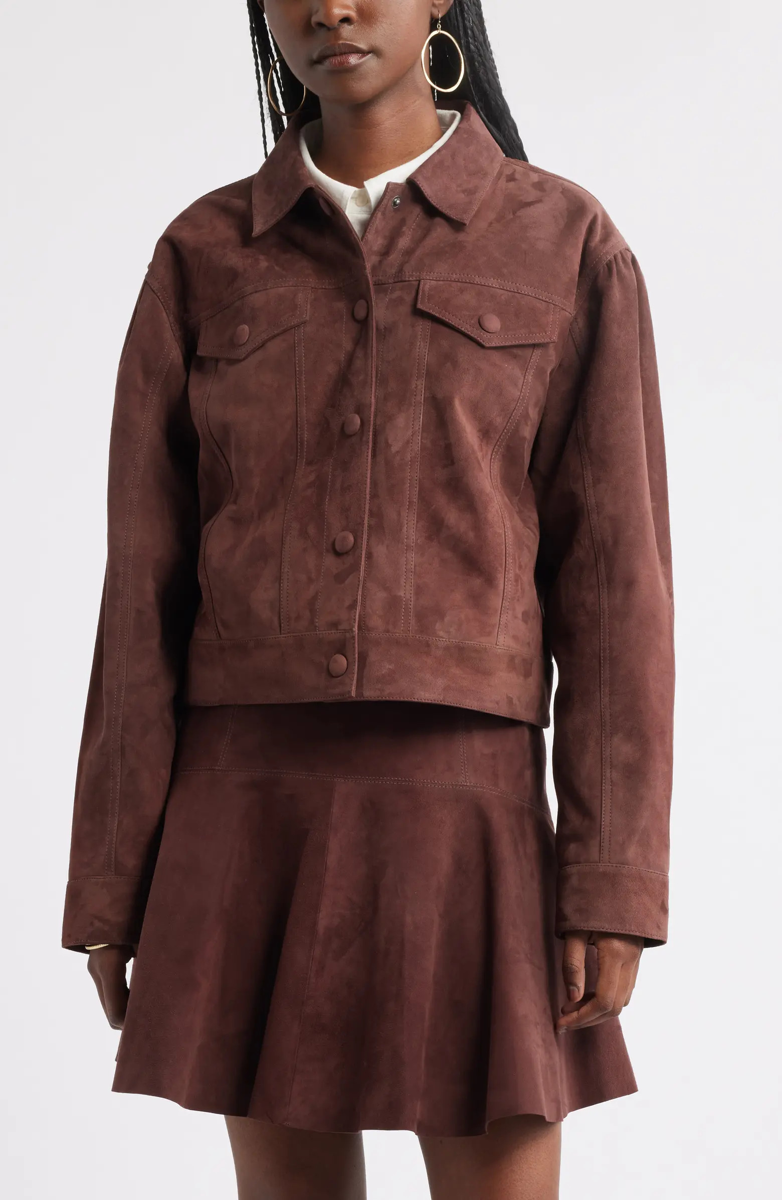 Treasure & Bond Suede Trucker Jacket | Nordstrom | Nordstrom