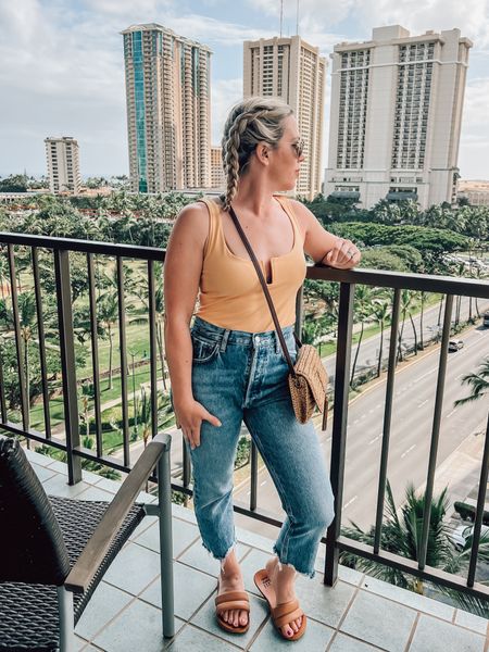 Already planning my next getaway 😌✈️ I wore this bodysuit to dinner on our last night in Hawaii and think it would be perfect for any occasion this summer. Also, today on my blog I’m talking about everywhere we ate while we were there and what we ordered. Head to the link in my bio to read!

Travel outfit, jeans, Shopbop sale

#LTKfindsunder50 #LTKtravel #LTKSeasonal