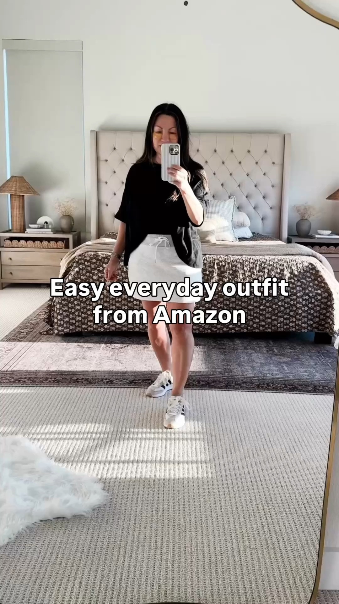 Easy everyday outfit I keep reaching for lately 🤍 this Amazon skort is so comfortable and flattering and I love pairing it with an oversized tee for a relaxed, casual look. Perfect for running errands, travel days, or just feeling put together without trying too hard. Everything is linked! Save for later & Follow me on LTK for daily outfit ideas, home decor & Amazon finds.

#LTKootd #LTKvlog #LTKPetite
