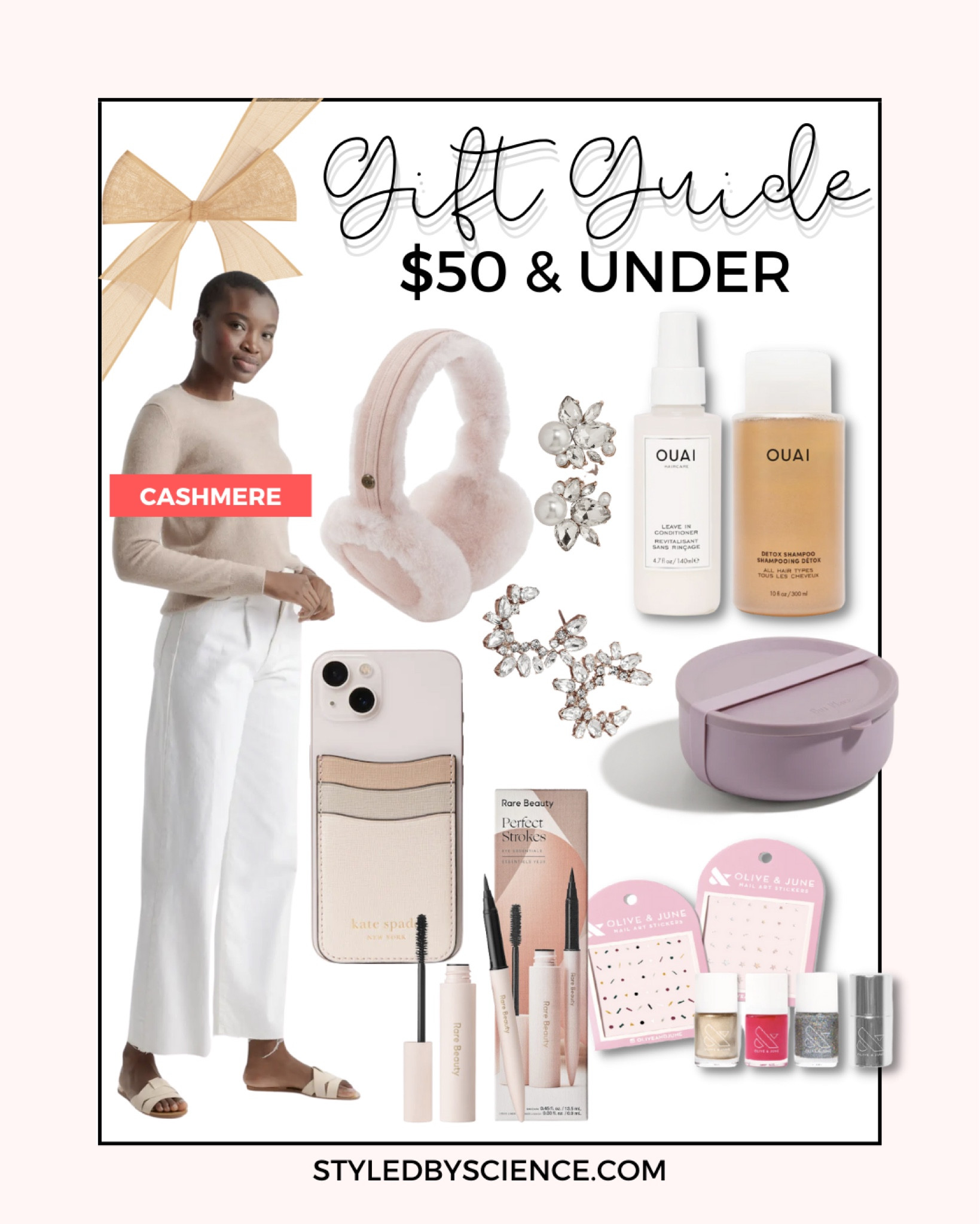 Christmas Gifts Under 50, suede earmuffs, affordable cashmere sweater, crew neck cashmere sweater, iPhone pocket sticker, mascara beauty set, statement earrings, affordable jewelry gifts, crystal earrings, nail polish gift set, white elephant gifts, stocking stuffer gifts, hair care and skincare gifts, gifts for teachers 

#LTKHoliday #LTKbeauty #LTKsalealert