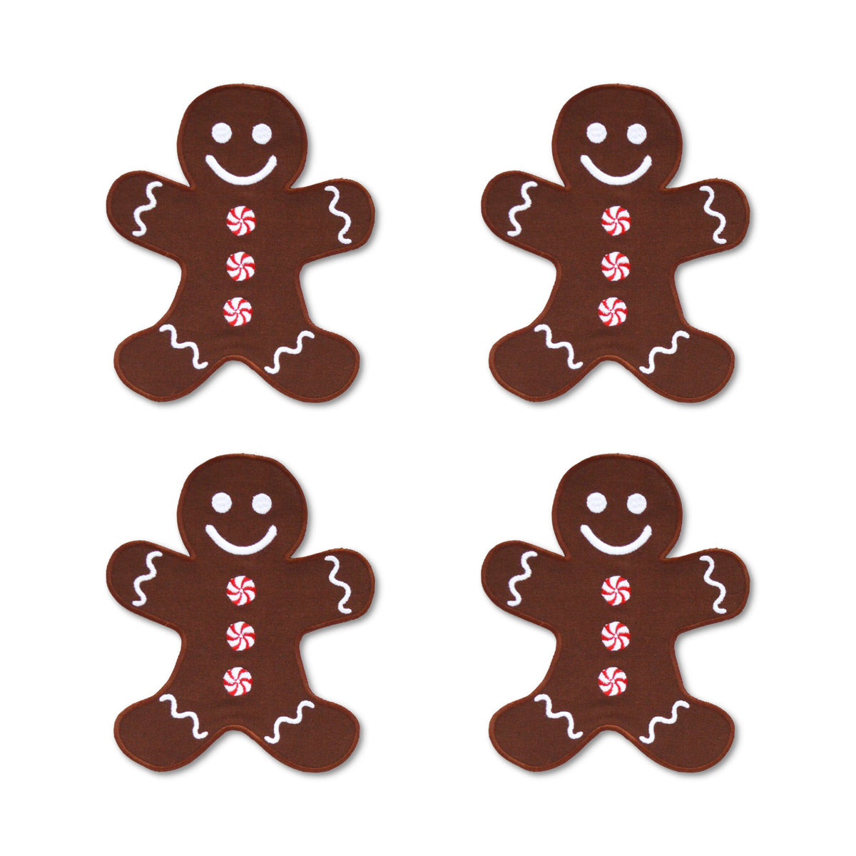 Gingerbread Man Cocktail Napkins, Set of 4 | Over The Moon