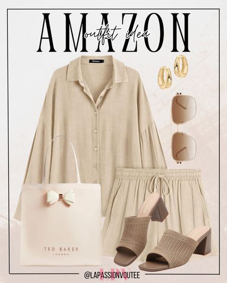 Elevate your loungewear game with this chic Amazon outfit idea! Complete with matching two-piece set, trendy sunglasses, hoop earrings, a stylish tote, and knit heeled sandals. Effortless sophistication awaits!

#LTKfindsunder100 #LTKstyletip #LTKSeasonal