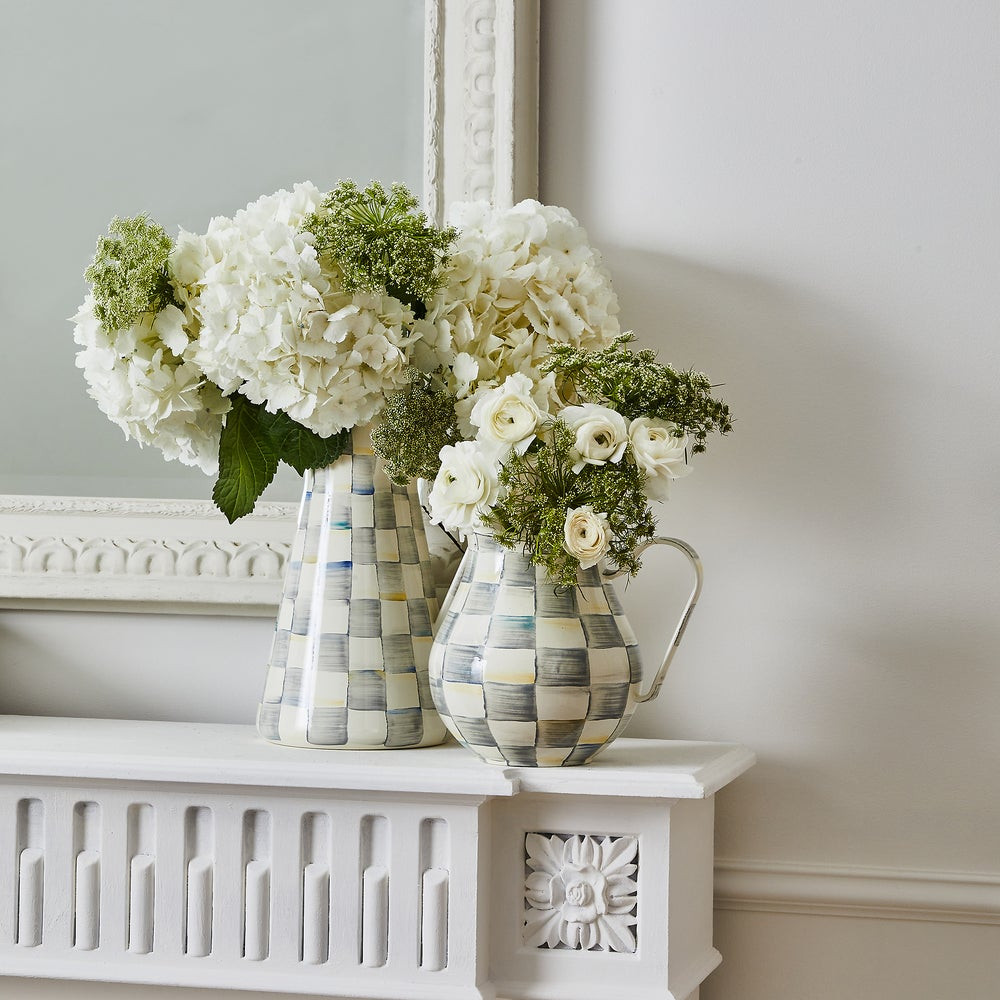 Sterling Check Large Practical Pitcher | MacKenzie-Childs