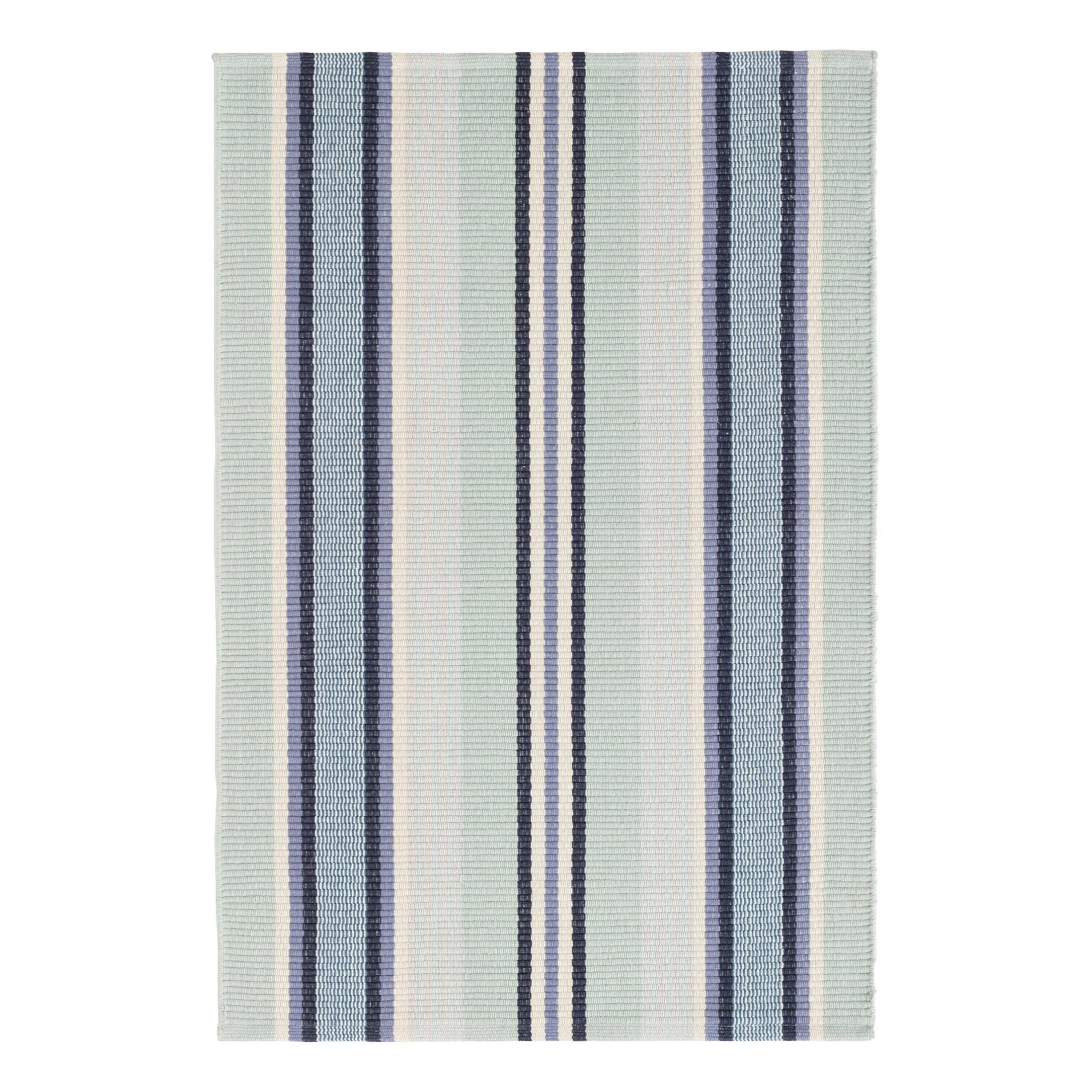 Barbados Stripe Handwoven Cotton Rug | Annie Selke