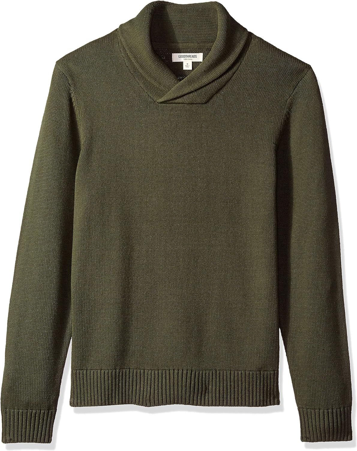 Goodthreads Men's Soft Cotton Shawl Sweater | Amazon (US)