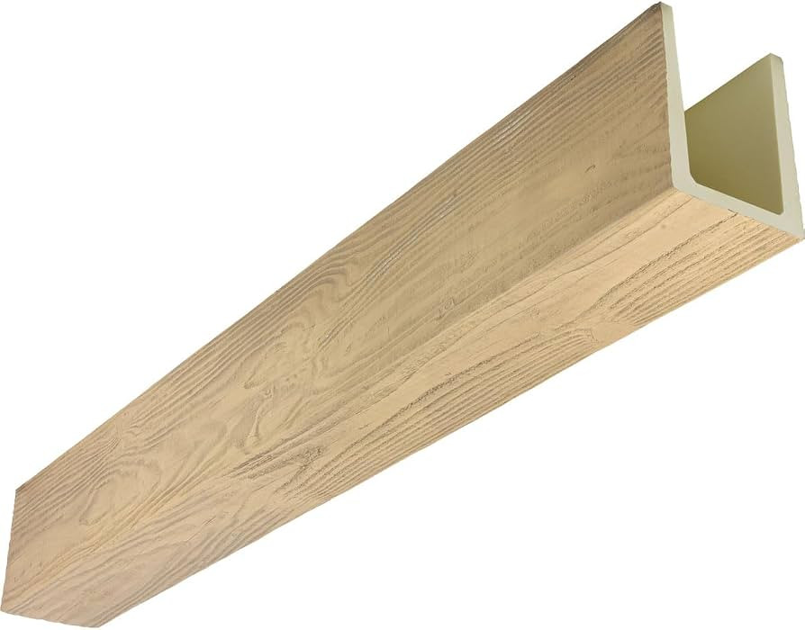 Ekena Millwork 5 1/2"W x 7 1/2"H x 96"L 3-Sided (U-Beam) MENA HeritageTimber Faux Wood Ceiling Be... | Amazon (US)