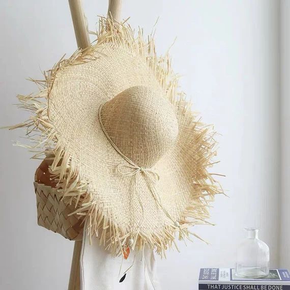 Beaches Hat/ Floppy Hat/ Sun Hat/ Summer Hat/ Bride Hat/ Wedding Hat/ Tan Hat/ Rattan Straw Hat/ ... | Etsy (US)