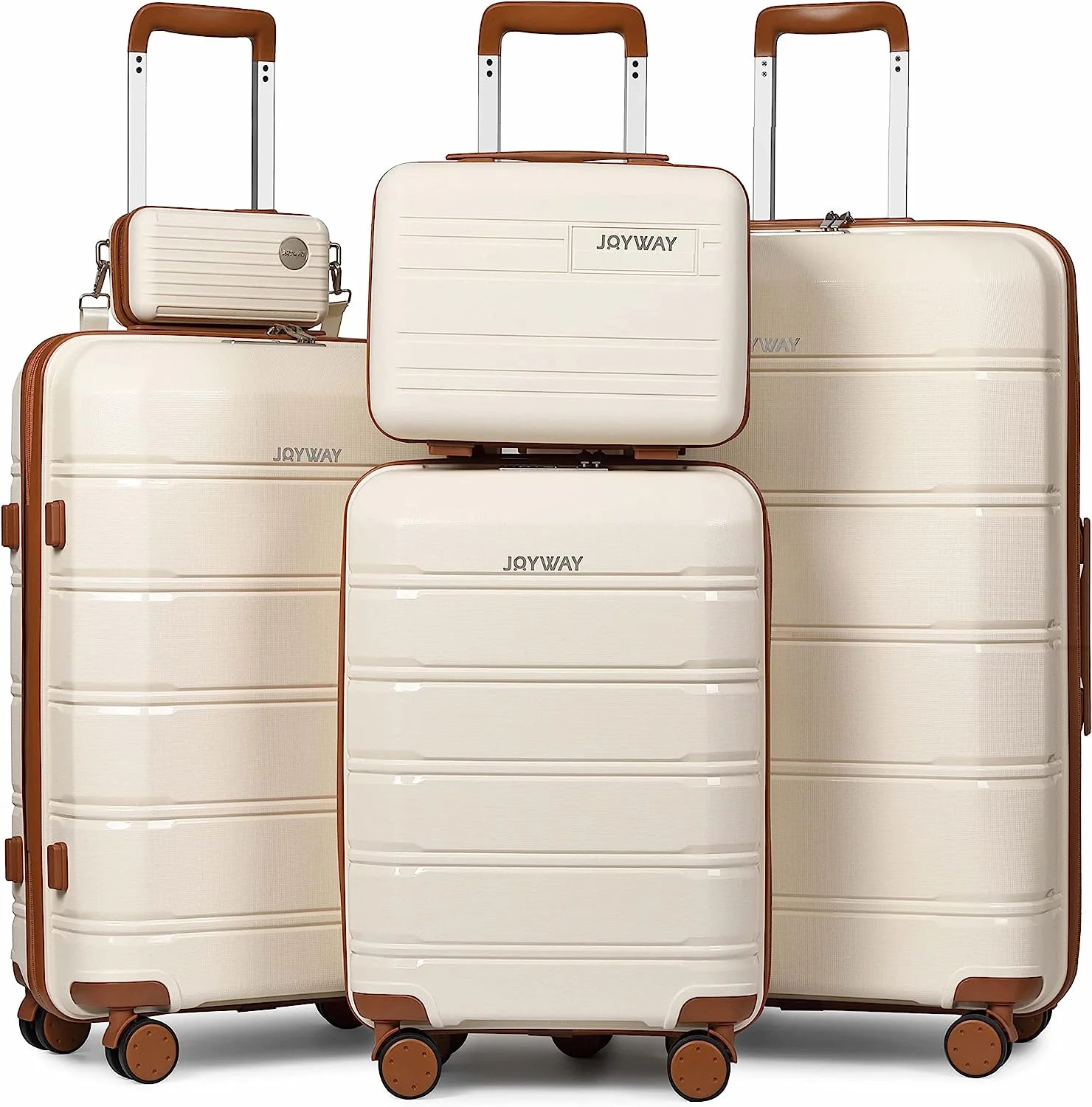 Joyway 5-Pack Luggage Set Lightweight Hardshell Luggage with TSA Lock Spinner Wheels Travel Busin... | Walmart (US)