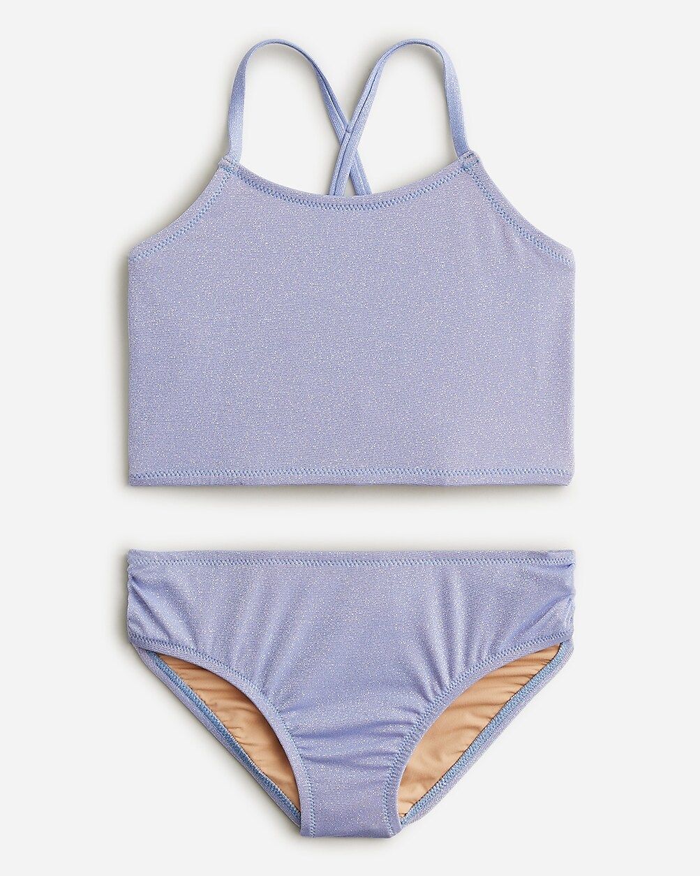 Girls' shimmer two-piece swimsuit with UPF 50+ | J.Crew US