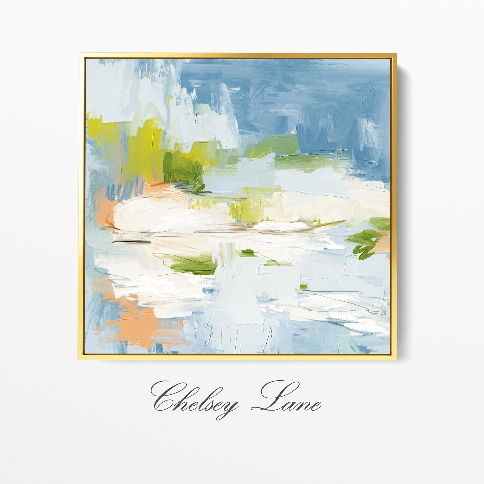 Blue Abstract Art Print: Modern Giclée Canvas or Fine Art Paper - Etsy | Etsy (US)