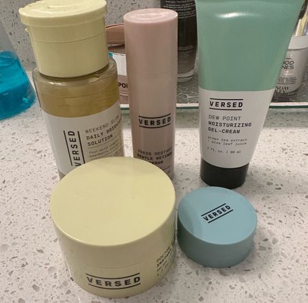 Versed skincare favorites that are perfect for this time of year, end of summer and any sun damage that can happen even to the most cautious then I just love to have a fresh and clean face. Weekly after summer I love to use the resurfacing mask in addition to my fave retinol and hyaluronic acid, tumeric and vitamin c 

#skincare #selfcare #over40 #over40skincare #versed #resurfacingmask #weeklymask #darkspots #sundamage #skinrepair #serum #retinol #toner   

#LTKover40 #LTKbeauty #LTKGiftGuide