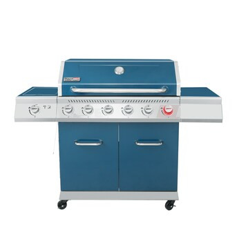 Royal Gourmet Blue 6-Burner Liquid Propane Gas Grill with 1 Side Burner | Lowe's