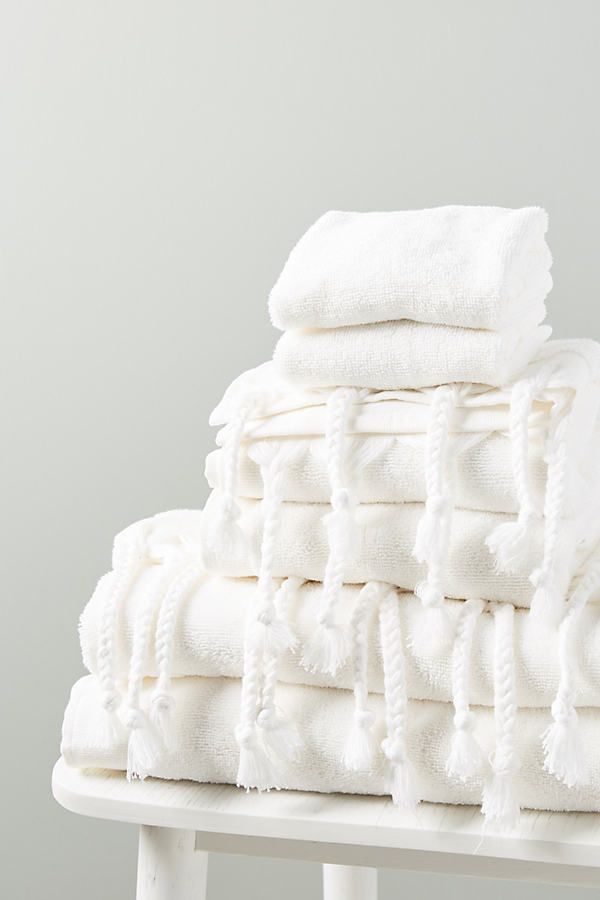 Barley Towels, Set of 6 By Anthropologie in White Size SET OF 6 | Anthropologie (US)