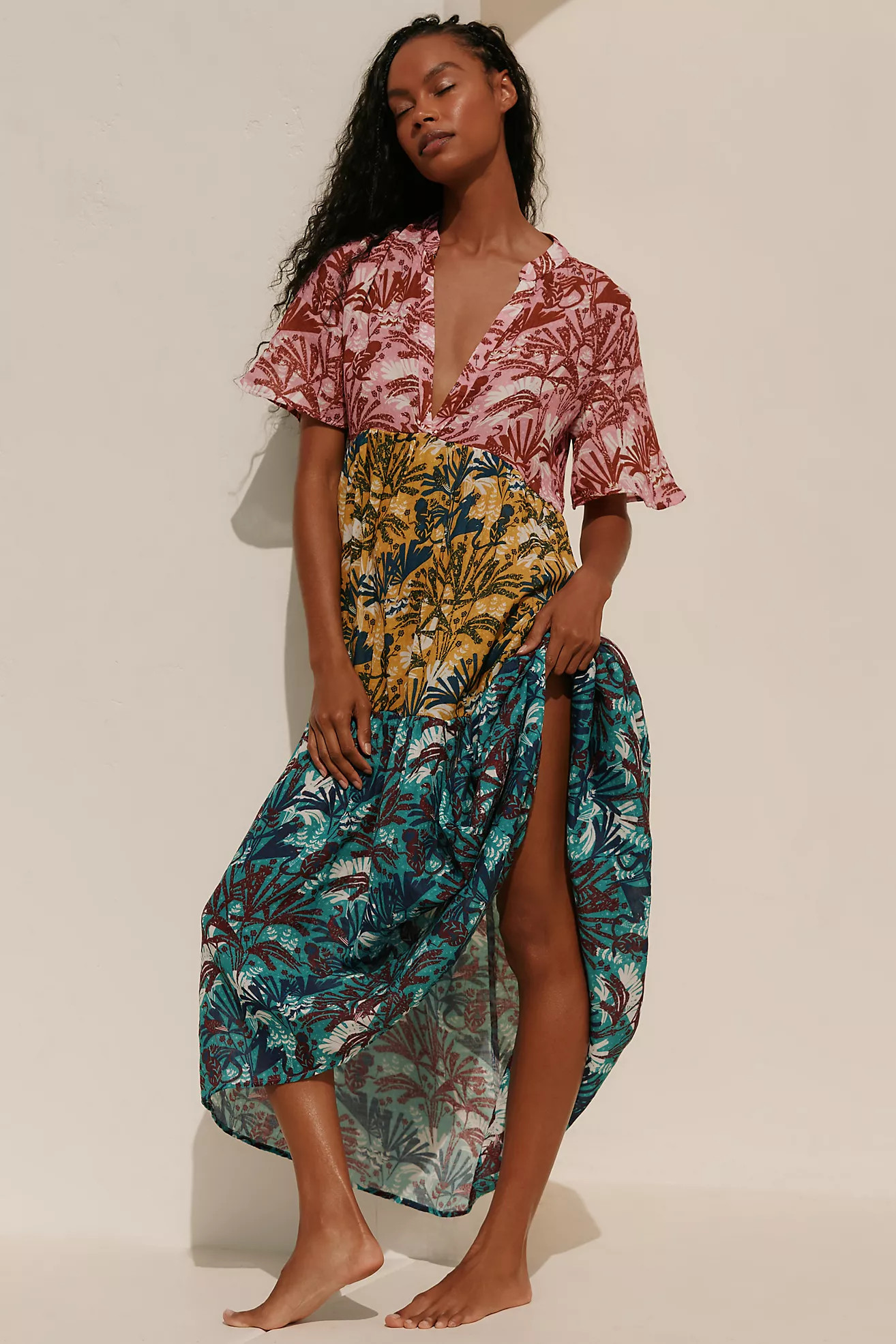 The Kallie Flowy Maxi Dress | Anthropologie (US)