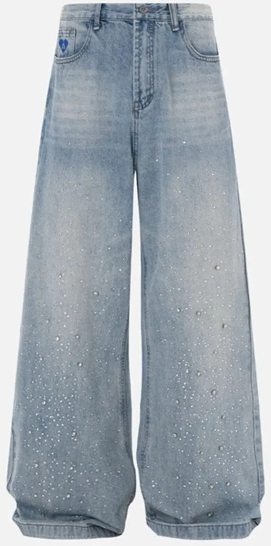 Rhinestone Baggy Jeans | Nordstrom