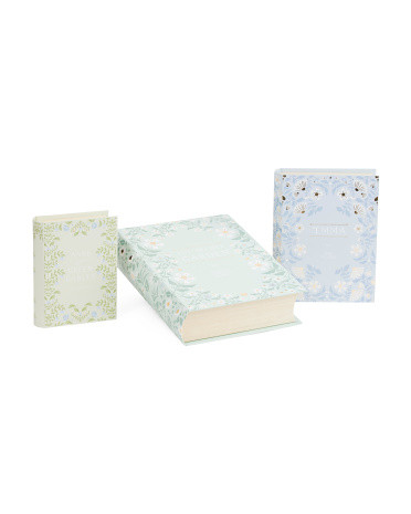 3pk Classic Book Decorative Storage Boxes | TJ Maxx