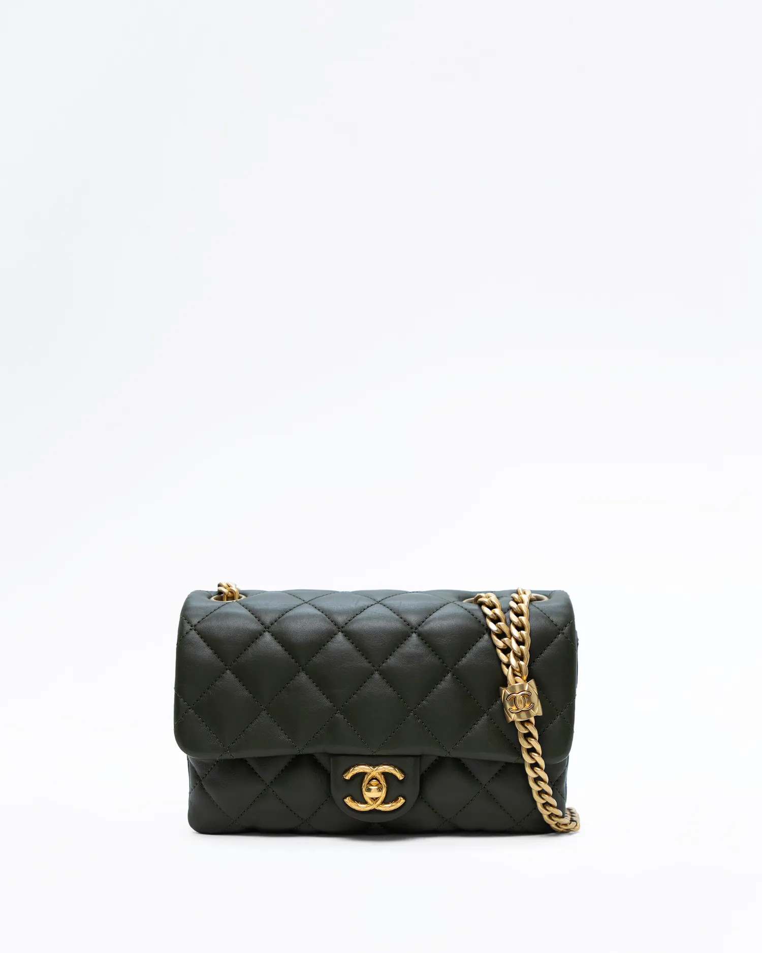 Lambskin Pillow Crush Small Flap Bag | Vivrelle