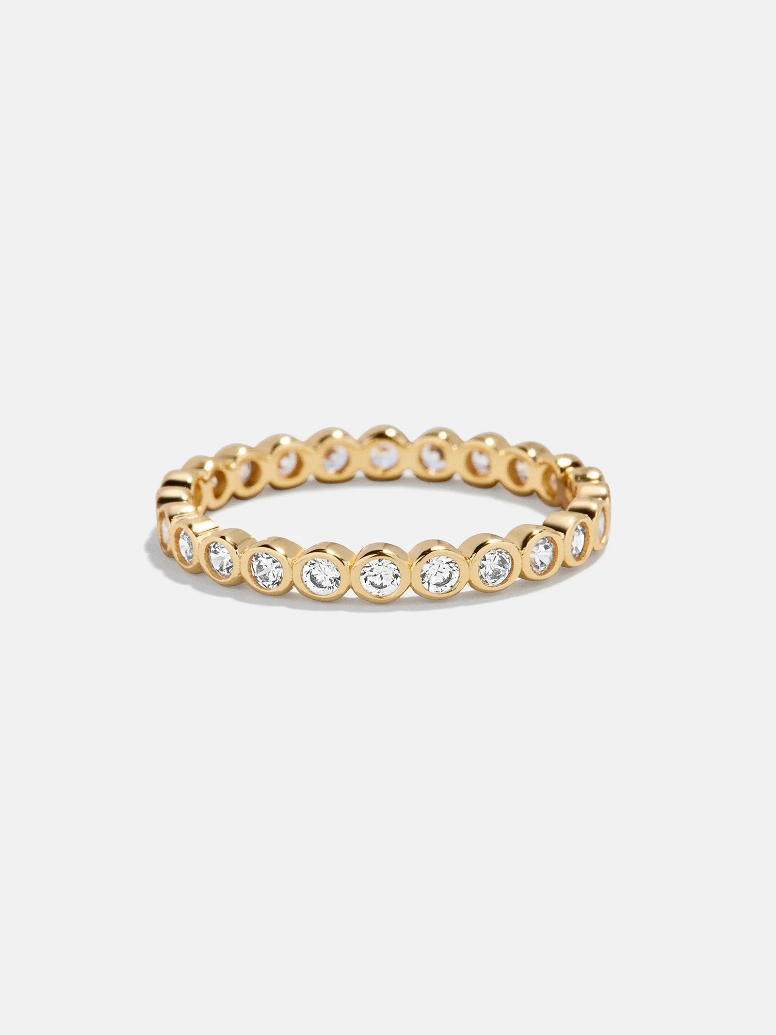 Amalie 18K Gold Ring - Gold/Pavé | BaubleBar