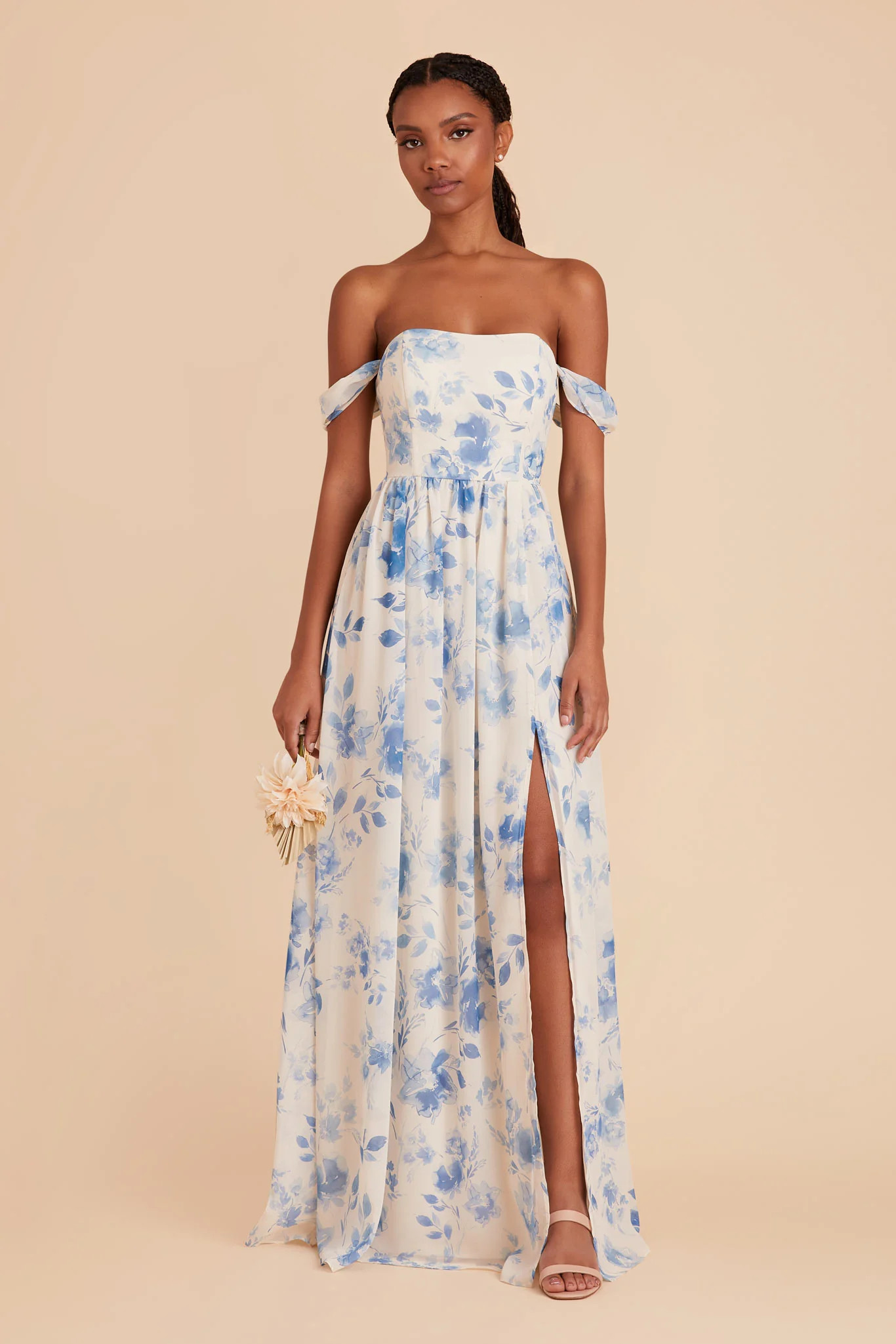 August Convertible Dress - Blue Rococo Floral | Birdy Grey