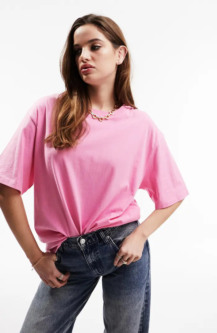 ASOS DESIGN Oversize Textured Cotton T-Shirt | Nordstrom | Nordstrom