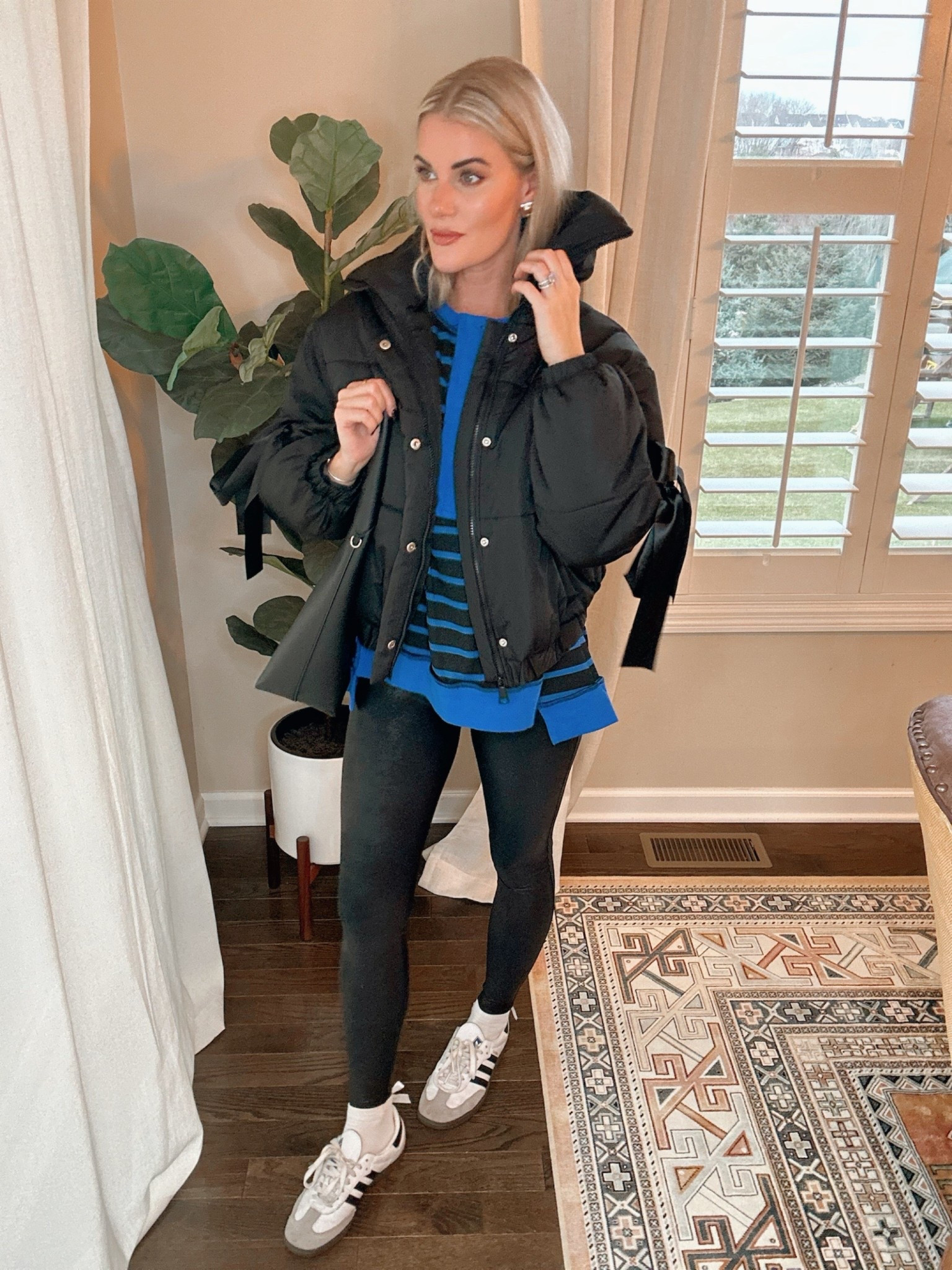 Amazon Black Friday must have – take 50% off this propped puffer coat with bow detail, long sleeve striped tunic top until December 1. Wearing a small in both. #AmazonFashion 

#LTKSaleAlert #LTKFindsUnder50 #LTKCyberWeek