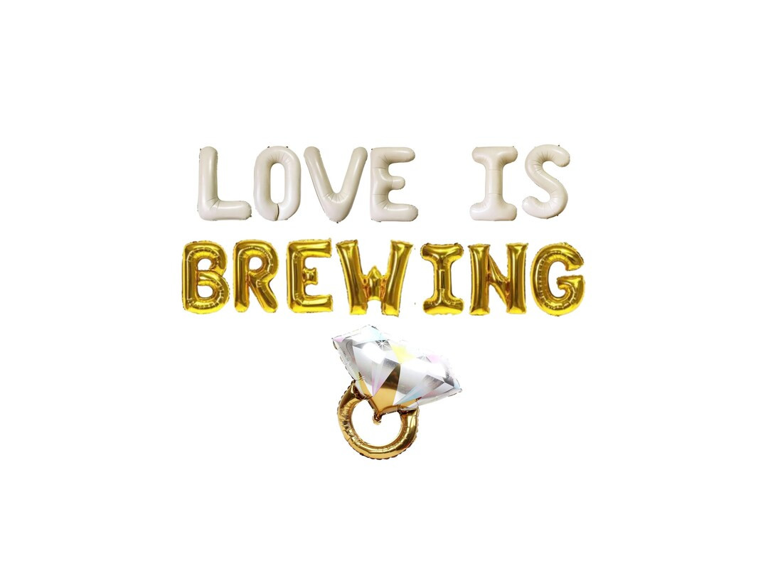 Love is Brewing Bachelorette Balloon Kit: Custom Letter Balloon Garland Party Decorations - Etsy | Etsy (US)
