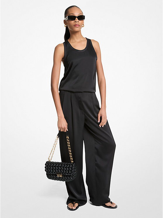 Drapey Satin Wide Leg Pants | Michael Kors US