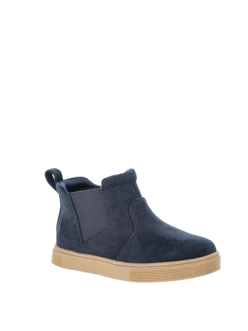 Wonder Nation Baby and Toddler Boys’ Microsuede Sneaker Boots | Walmart (US)