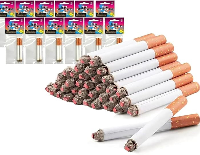 Fake Cigarettes,3.25 Inch Fake Puff Cigarettes(Pack of 24),Blow Smoke, Faux Cigs with a Realistic... | Amazon (US)