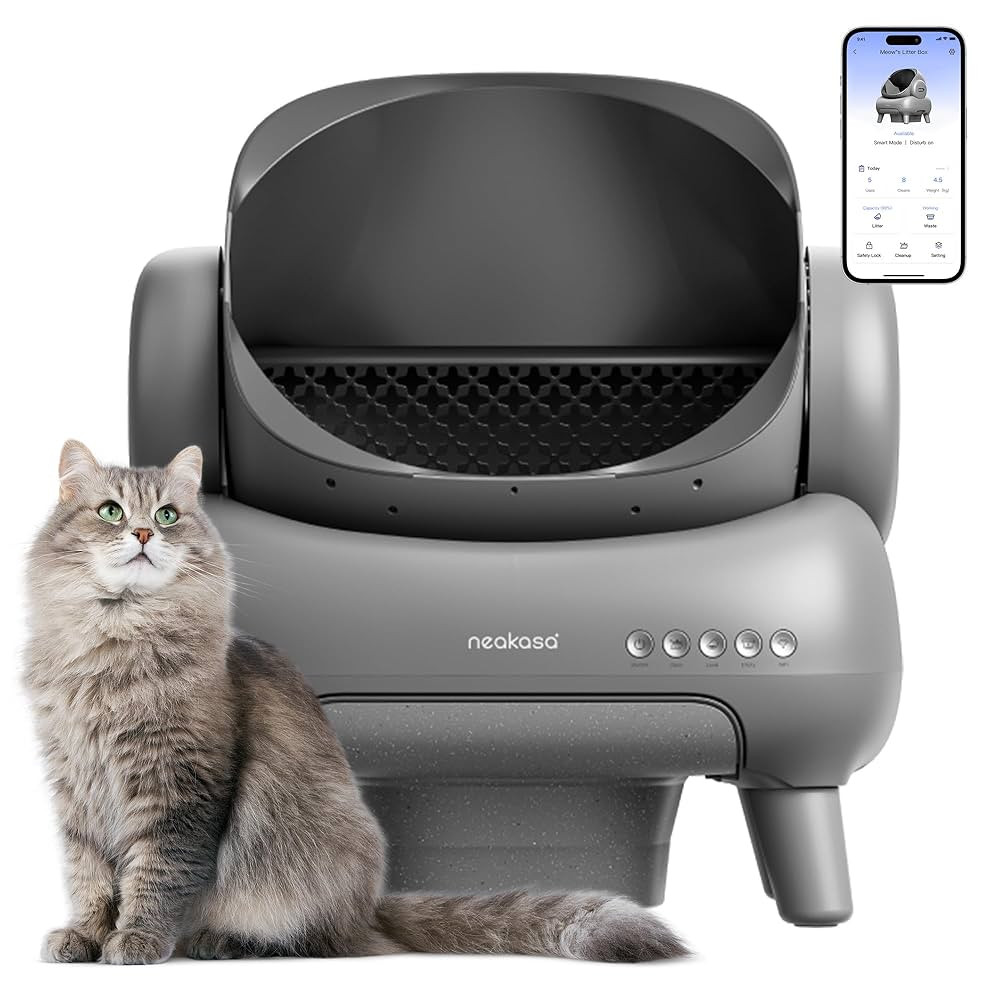 Neakasa M1 Open-Top Self Cleaning Cat Litter Box, Automatic Cat Litter Box with APP Control, Odor... | Amazon (US)