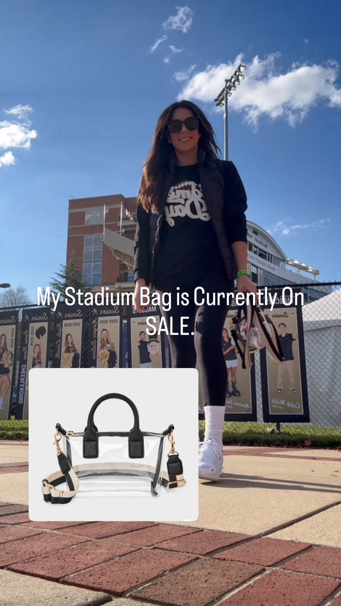 Sale alert!! Love this stadium purse because of the size and shape! I like that it has a zipper too to keep it all together. 

Football Fashion 
Football OOTD 

#LTKActive #LTKOver40 #LTKmomlife