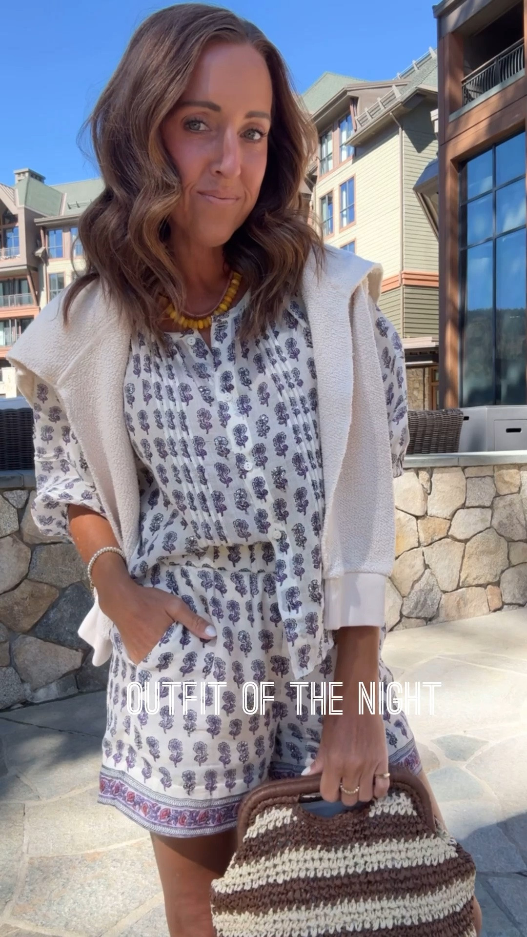 Outfit of the night. Dinner style. Matching short set. 
Both XS.

#LTKootd #LTKOver40 #LTKSeasonal