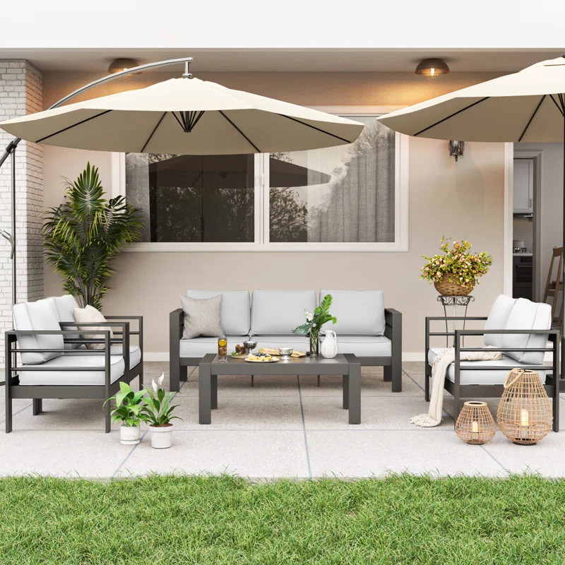 Arreana 5 Piece Sofa Seating Group with Cushions | Wayfair North America