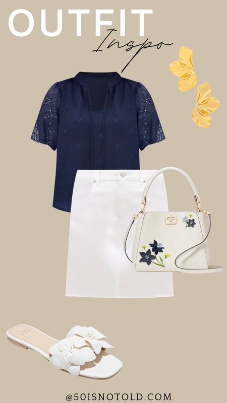 Target Sandals | Women’s Spring Handbag | White Denim | Navy and White Outfit | Outfit Inspo | Women Over 40

#LTKworkwear #LTKstyletip #LTKxTarget
