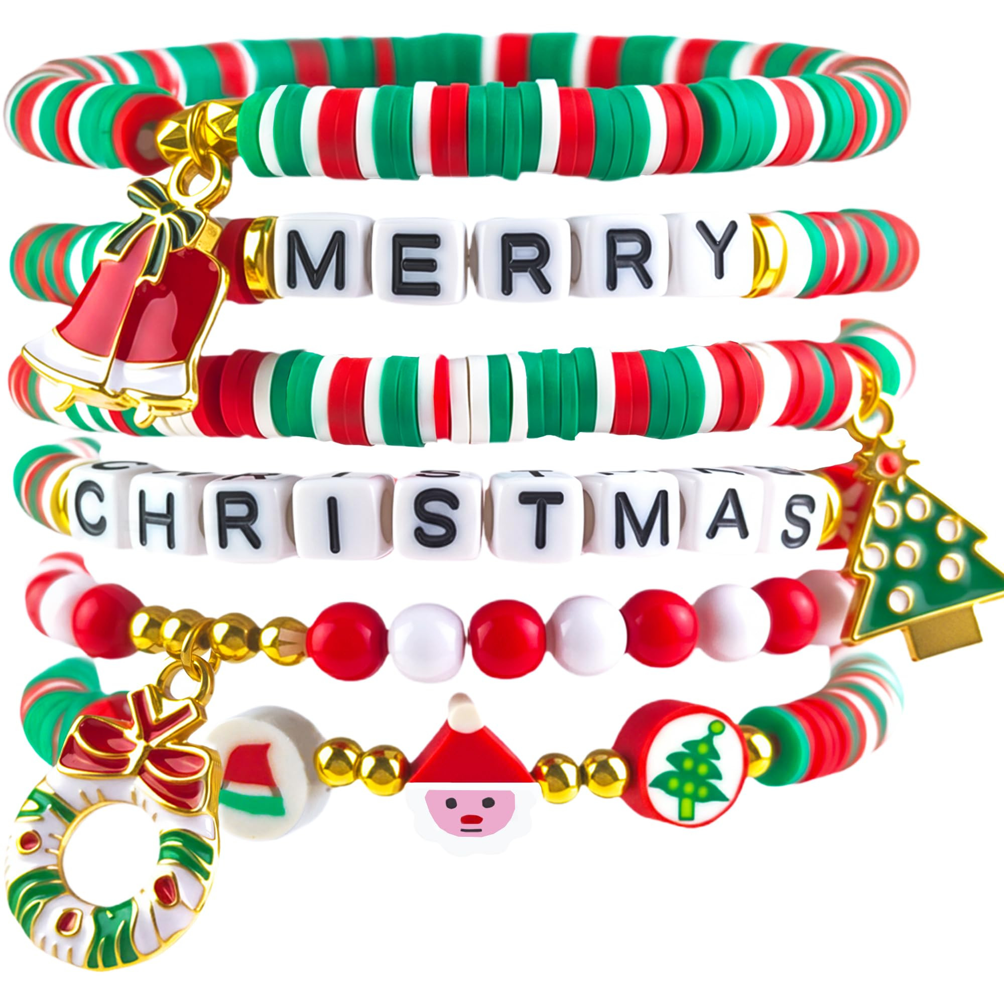 OHOME Stocking Stuffers - 6 Pack Bracelets for Teens Women| Christmas Gifts for Women Men Adults ... | Amazon (US)