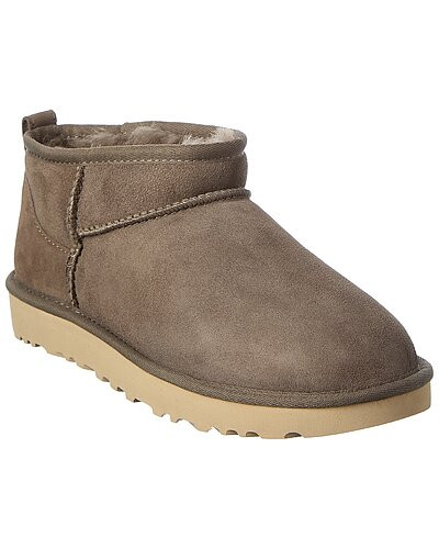 Classic Ultra Mini Suede & Shearling Boot | Rue La La