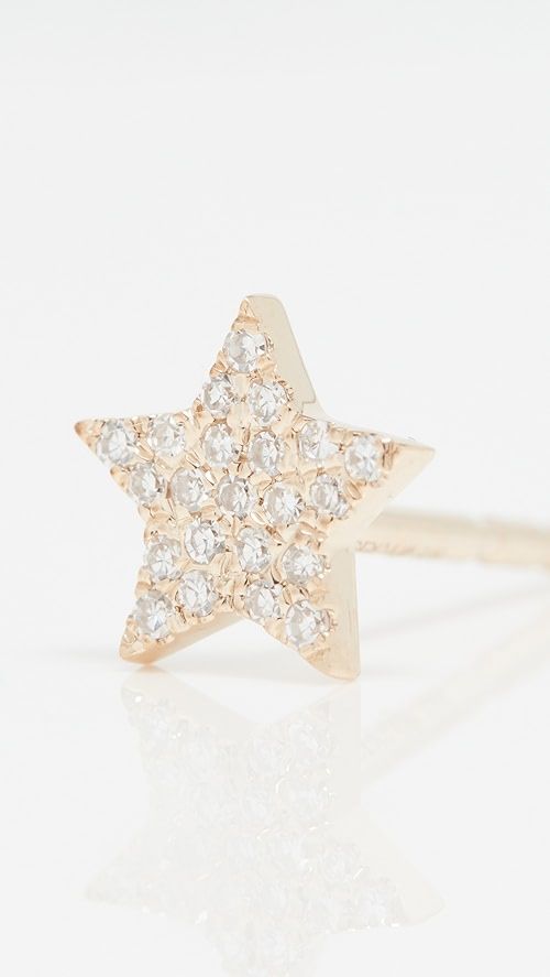 EF Collection Diamond Star Single Stud Earring | SHOPBOP | Shopbop