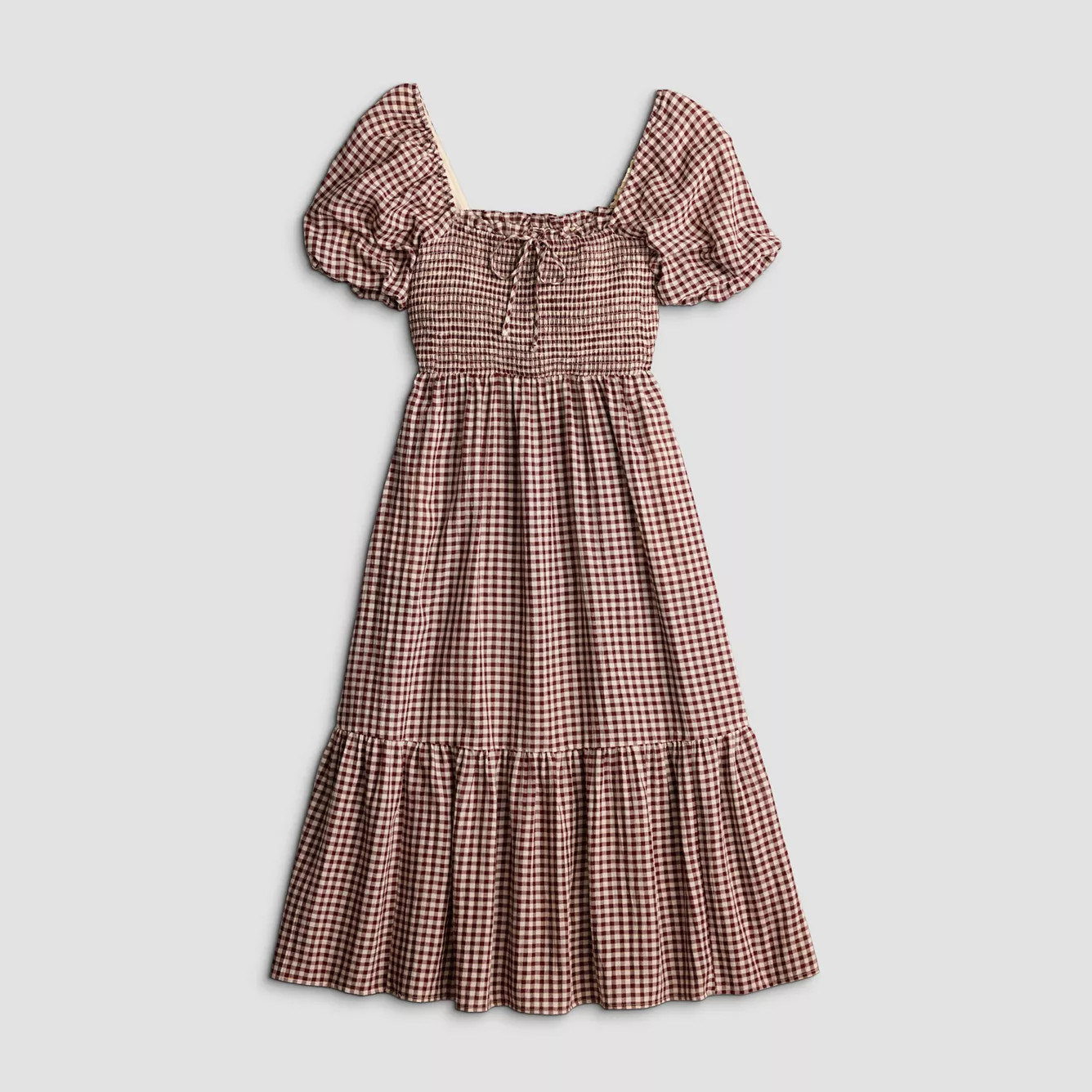 Women's LC Lauren Conrad Smocked Bodice Bubble Sleeve Midi Dress | Kohl's