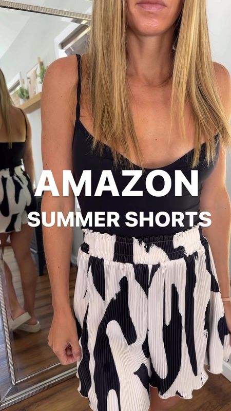 Amazon summer shorts , Amazon fashion , pleated shorts , black and white shorts 

#LTKFindsUnder50 #LTKSeasonal #LTKStyleTip