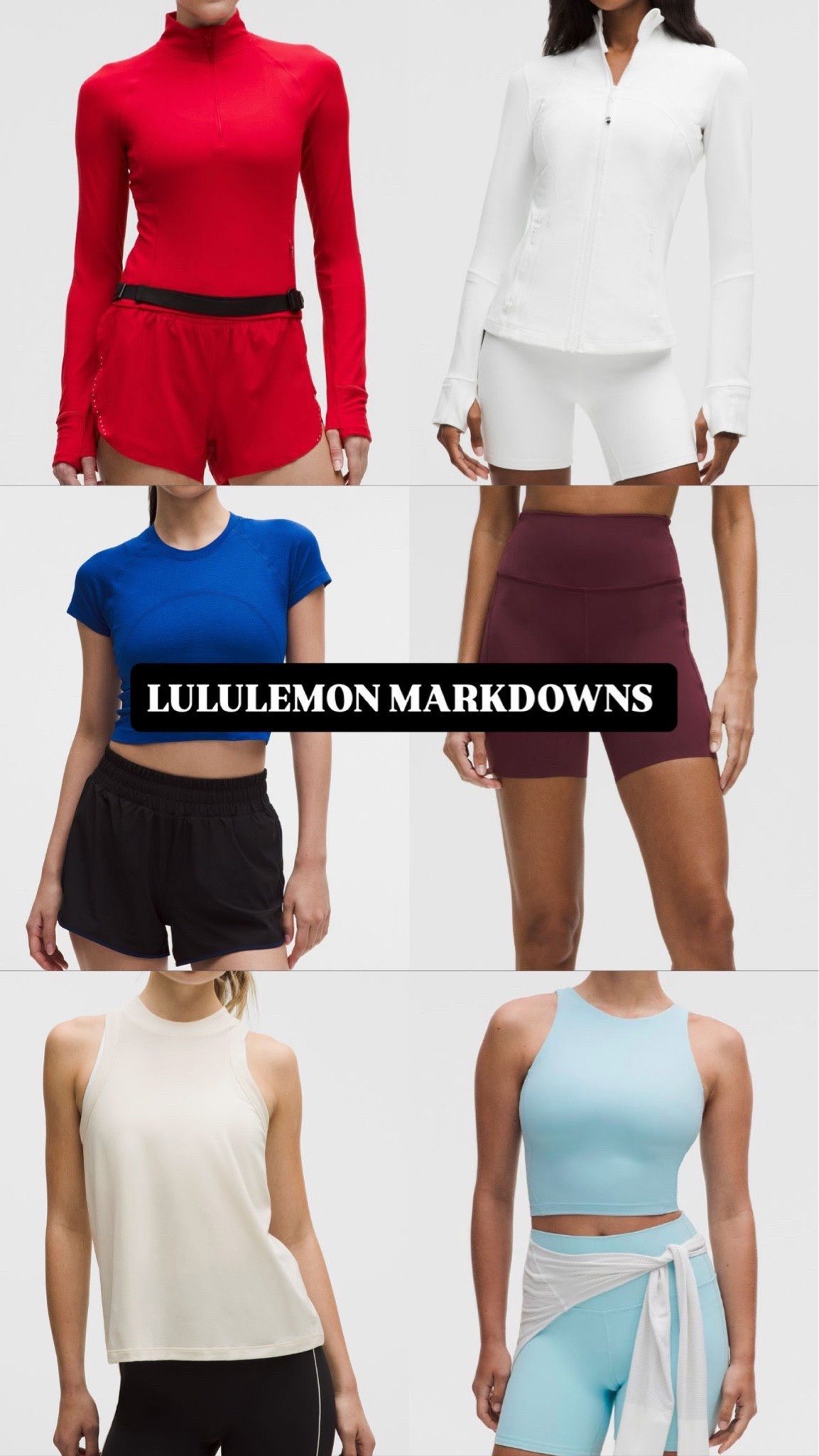 New to markdowns at @lululemon ❤️🤍💙