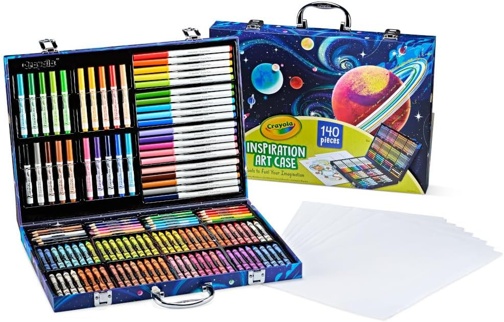 Crayola Inspiration Art Case Coloring Set - Space (140ct), Art Kit For Kids, Toys for Girls & Boy... | Amazon (US)