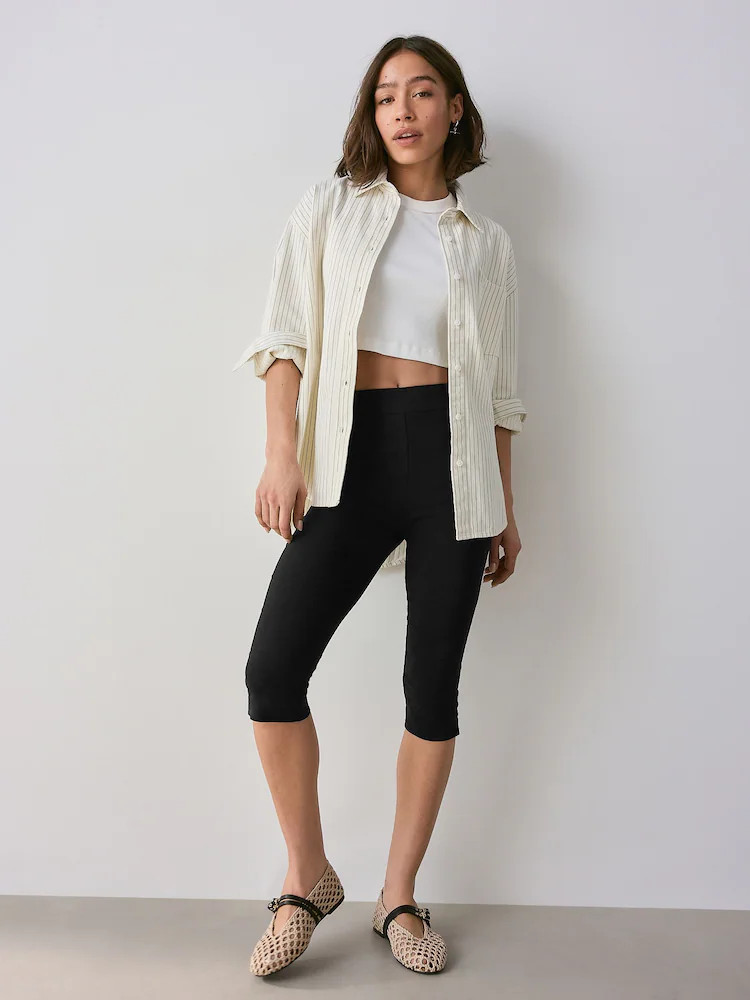 Black Capri Trousers | Next EU