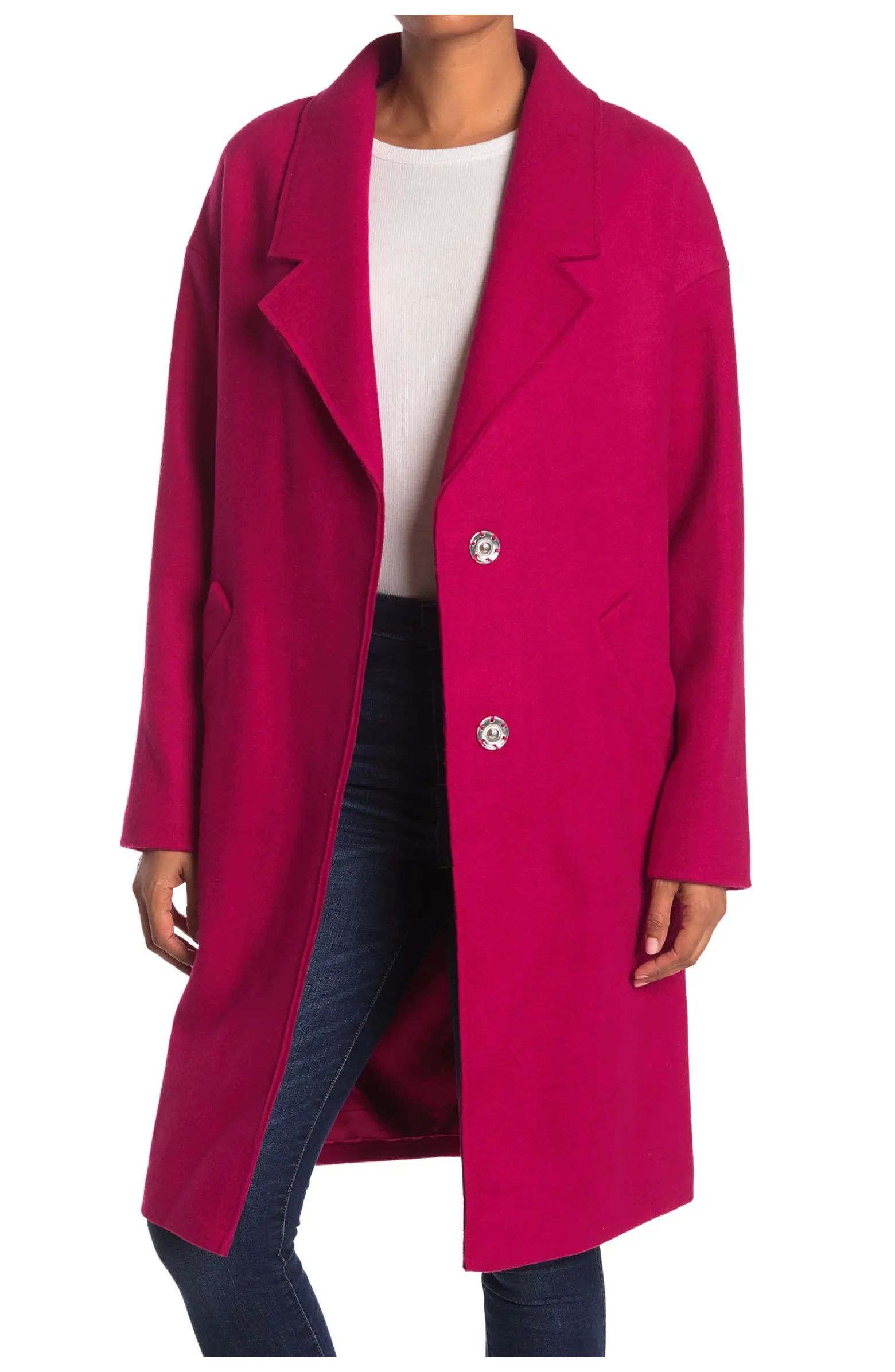 KENDALL + KYLIE Brushed Coat | Nordstrom Rack