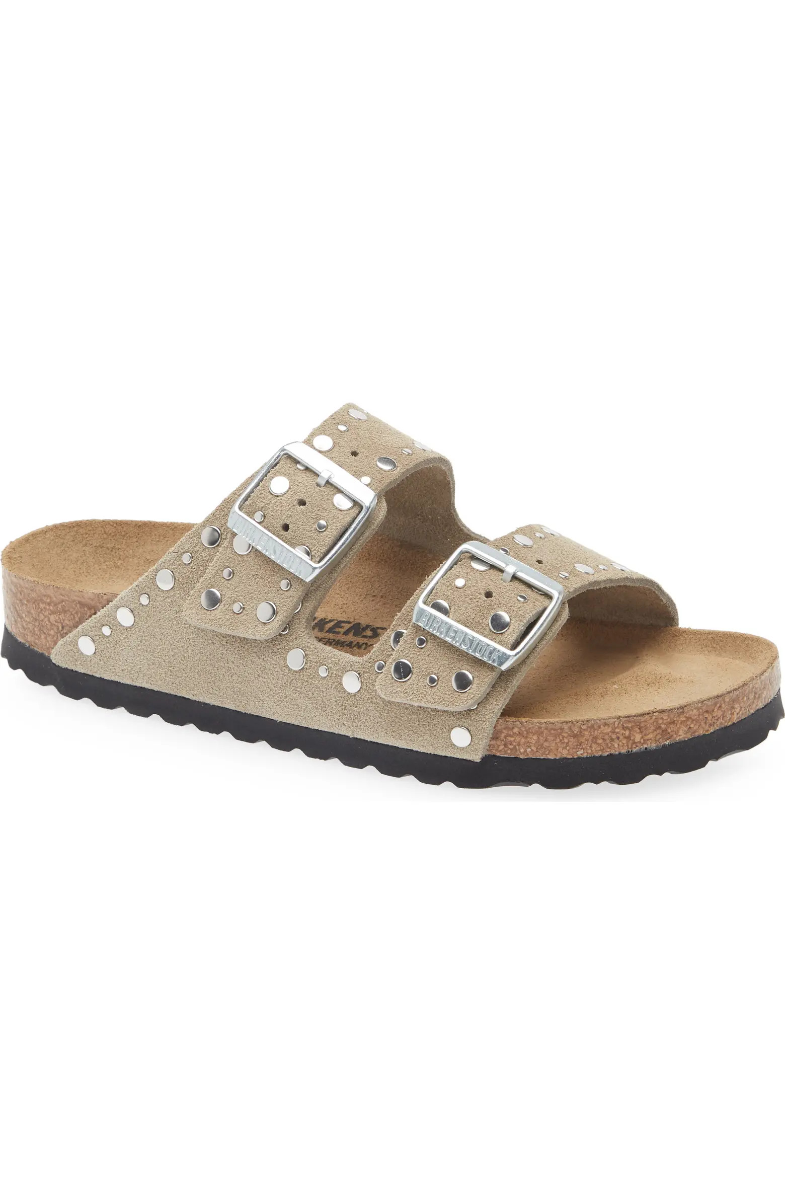Birkenstock Arizona Rivets Studded Slide Sandal (Women) | Nordstrom | Nordstrom