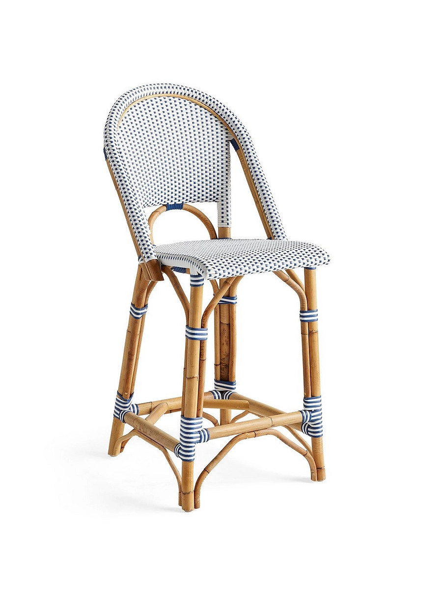 Riviera Rattan Bar & Counter Stools | Serena and Lily