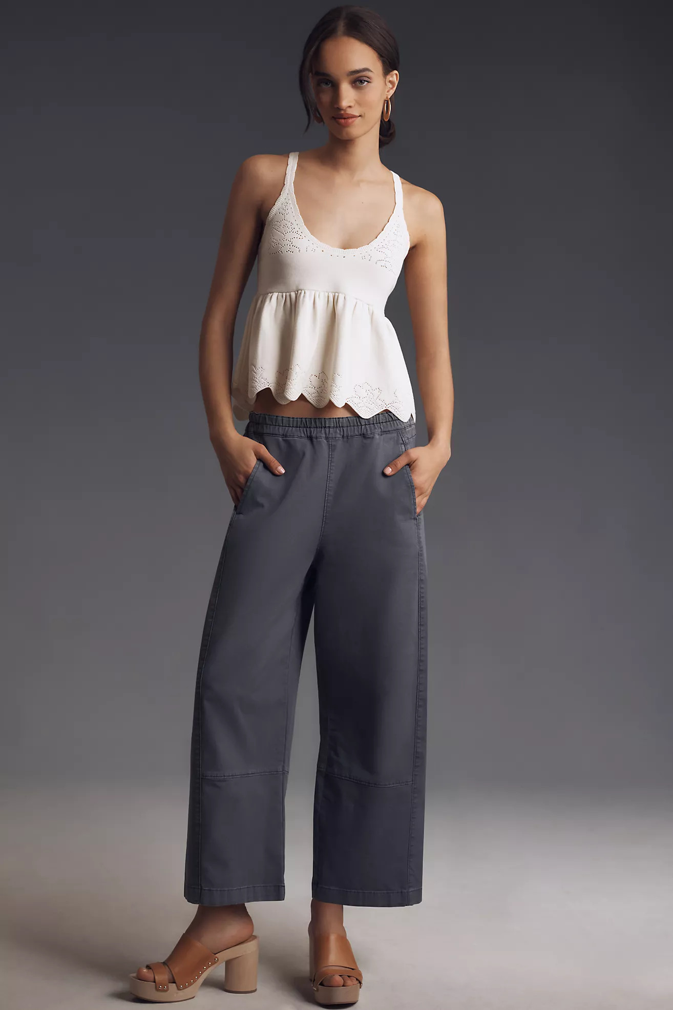 The Izzie Relaxed Pull-On Barrel Pants by Pilcro | Anthropologie (US)